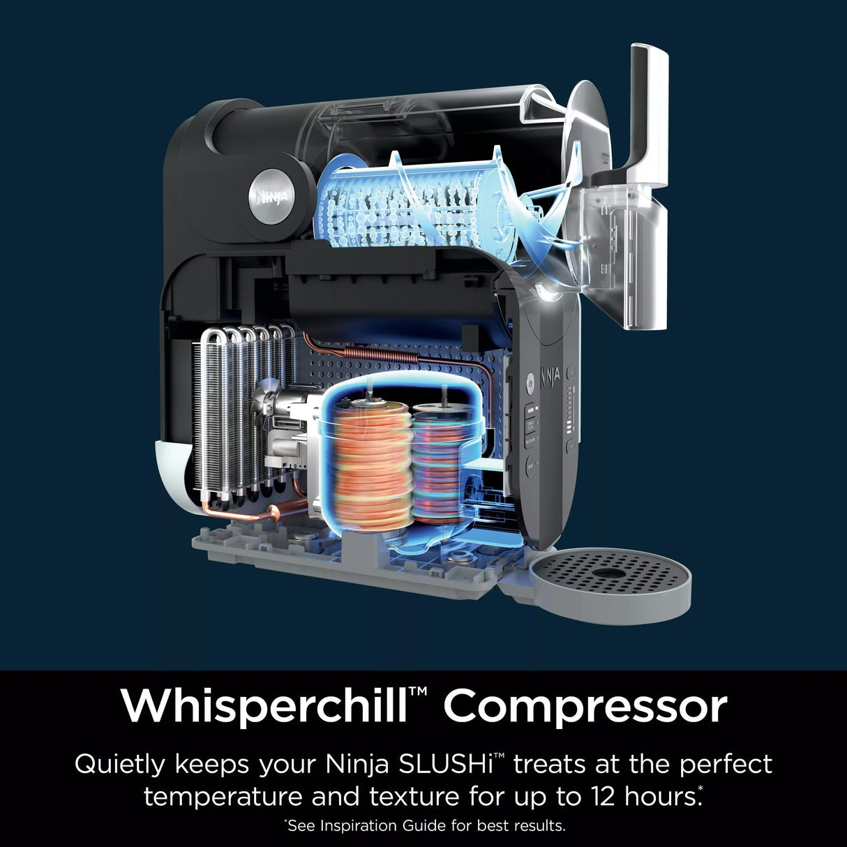 Ninja SLUSHi with RapidChill Technology, 96 oz. Frozen Drink & Slushie Machine, 5 Preset Programs, Slush, Spiked Slush, Frappe, Milkshake, Frozen Juice, FS305CO (Renewed)
