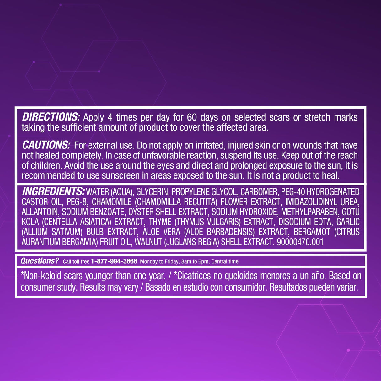 Cicatricure Advanced Scar Gel for Face & Body - Proven Results in 2 Weeks, Scar Treatment for Surgical Scars, Stretch Marks, Scars of Burns and Injuries, Acne Scar Treatment, 1 oz (28 g) - Pack of 3