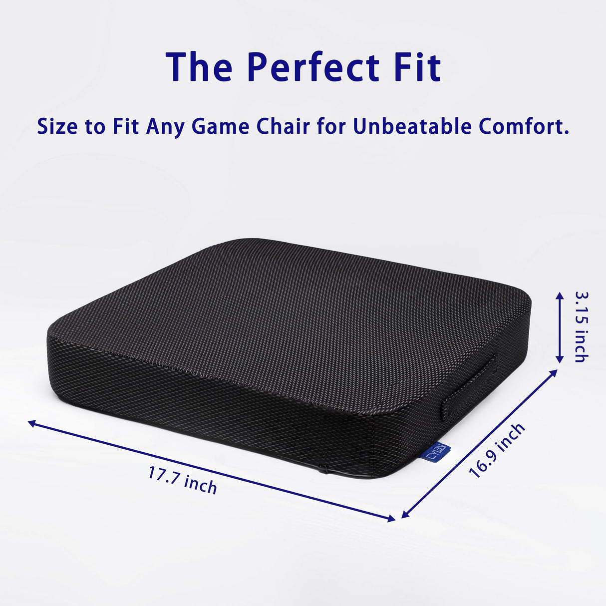 CYLEN Ifoam Gel Infused Memory Foam Layer Wheelchair Cushion - Seat Cushion for Wheelchair-Office Chair, Kitchen Chair, Car Seats-Pressure Sore and Tailbone Pain Relief-High Dense Polyfoam Base(Black)