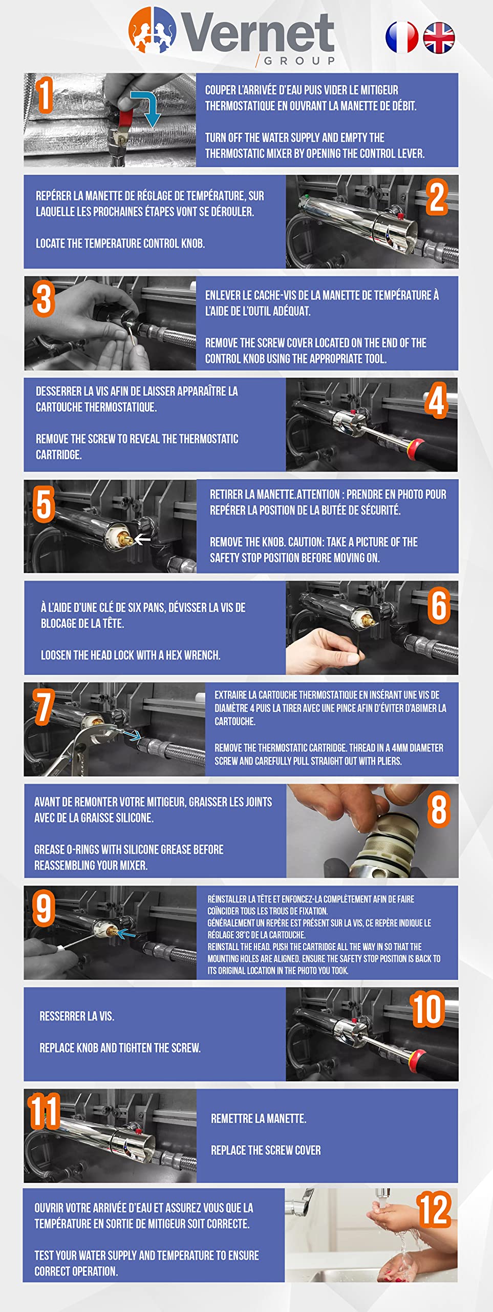 Vernet Thermostatic Cartridge CA189-0415020110090