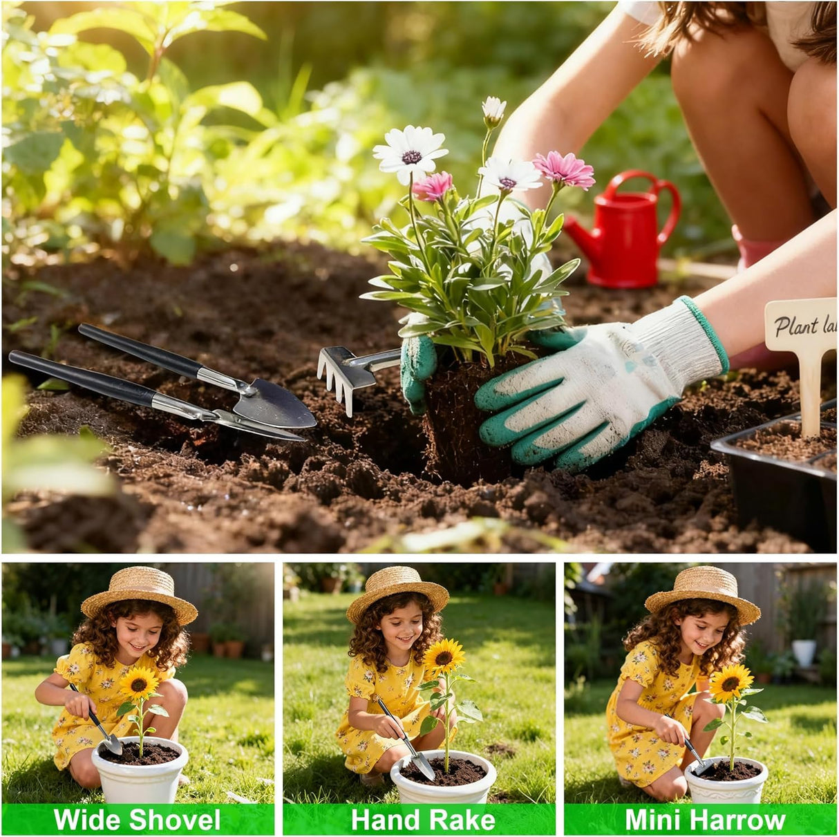 YBRUZRUB 20-Piece Bonsai Tool Kit, Gardening Tools Set with Pruning Shears