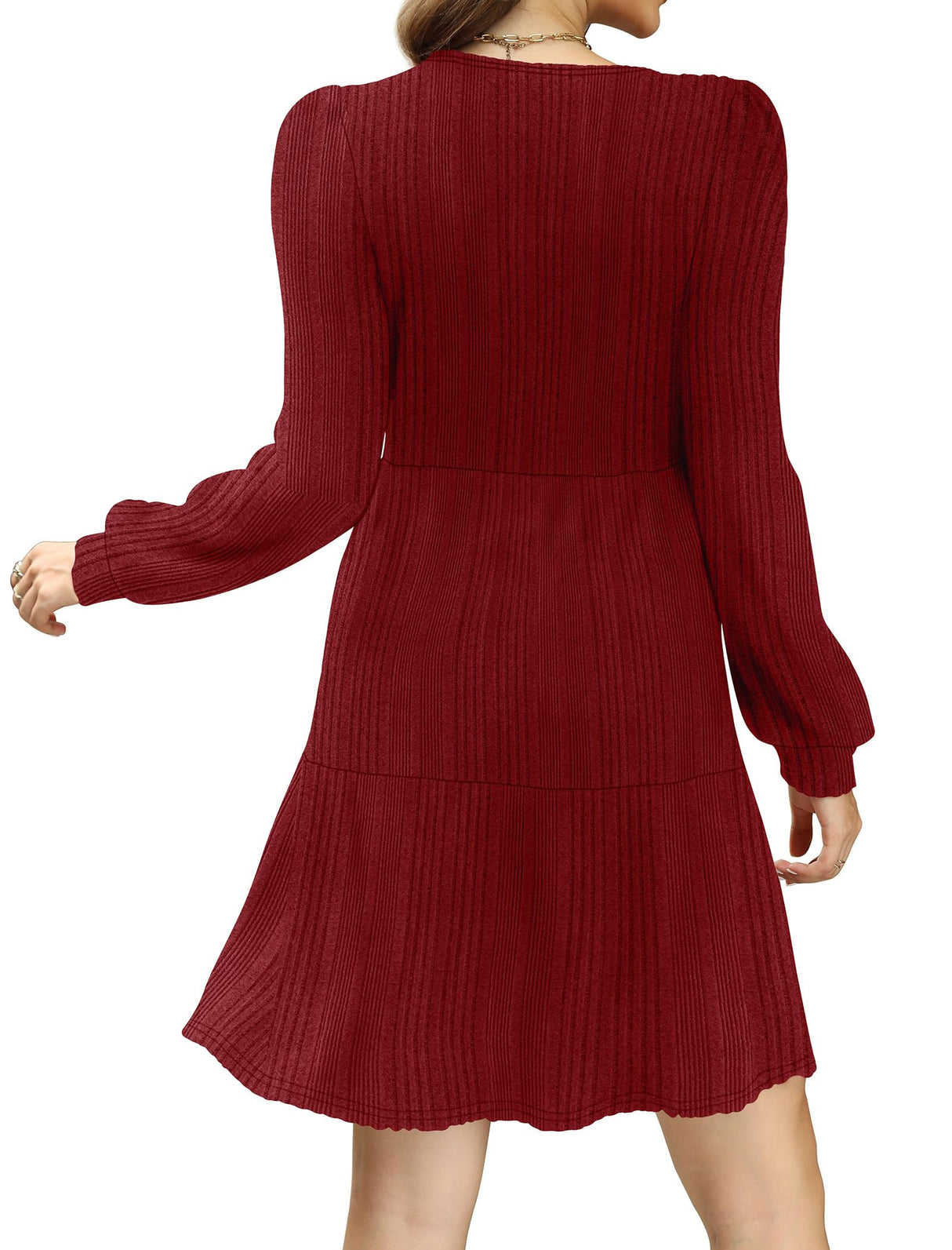 Holiday Dresses for Women Elangant Sweater Party Dress Christmas Outfits 2025 Red L