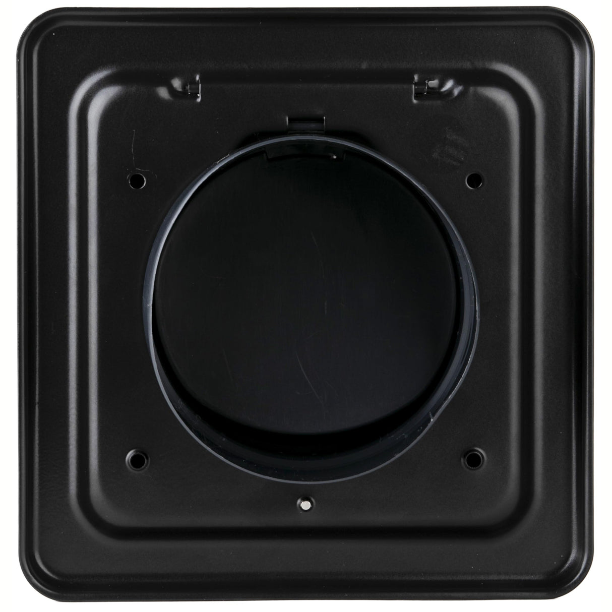 NO-PEST VENT MetalGuard, Dual Door Dryer Vent Cover Outdoor 4 Inch, Powder-Coated Heavy Duty Steel, Pest Proof, Rust Resistant, Safe & Efficient Vent Cap (Onyx, 4" Steel With Collar)
