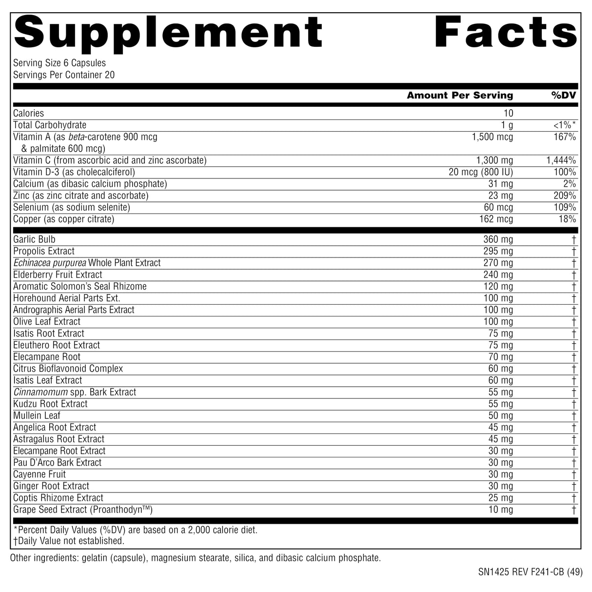 Source Naturals Wellness Formula Bio-Aligned Vitamins & Herbal Defense for Advanced Immune Support* - Dietary Supplement & Immunity Booster - 120 Capsules