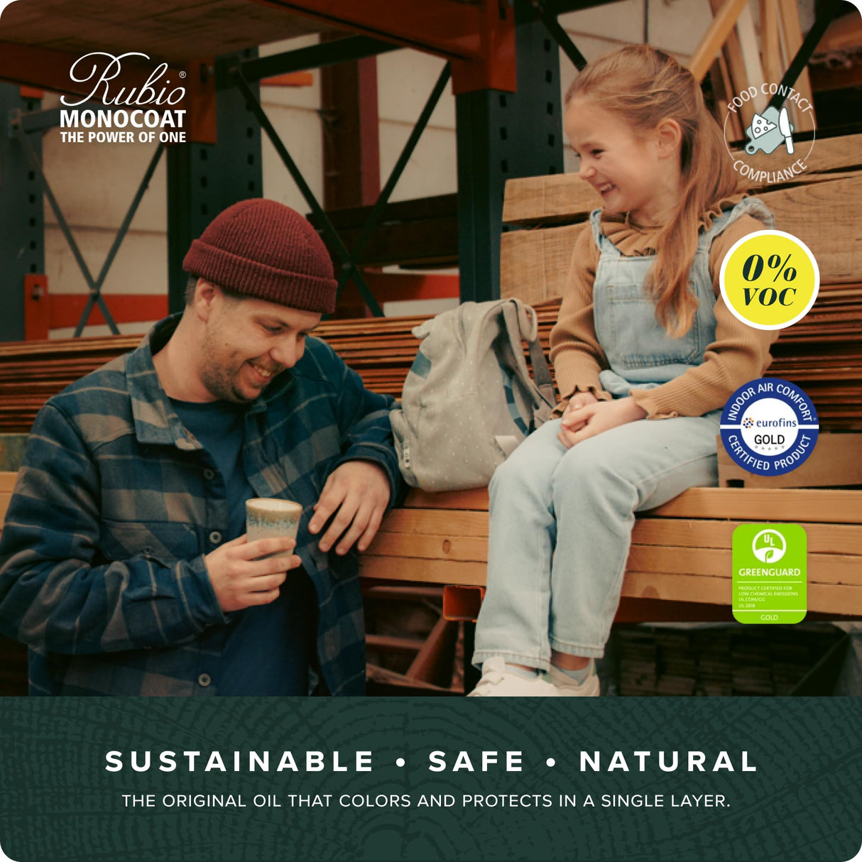 Rubio Monocoat Wood Oil Finish 175 ft² - Pure | Oil Plus 2C | Quick-Dry, Eco-Friendly Linseed Wood Oil for Indoor Use, Includes Accelerator (Part B) | Protector | 350 ml