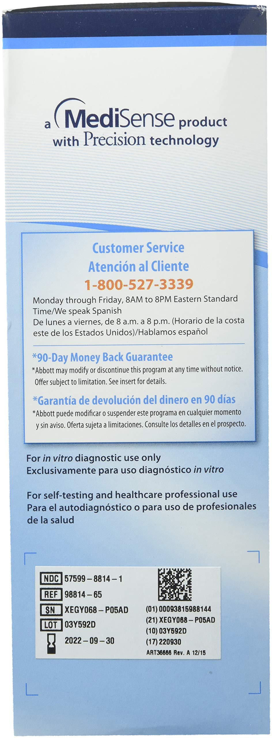 DSS Precision Xtra Blood Glucose Meter Kit, Results in 5 seconds, Strips Not Included (1 Kit)