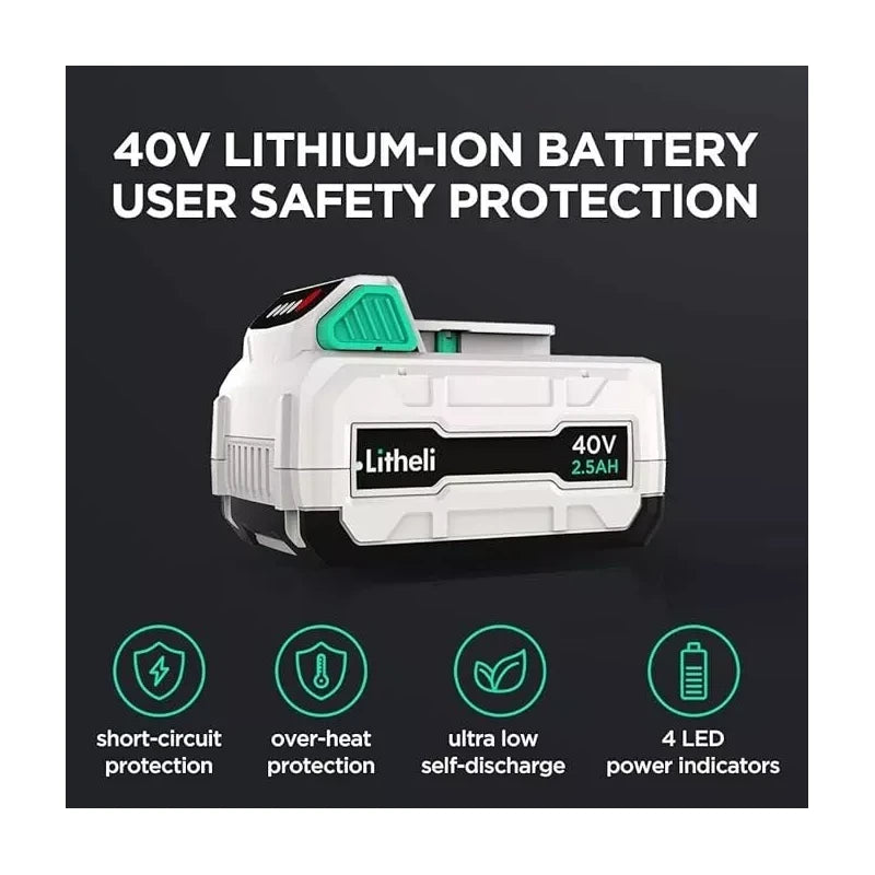Battery LiTHELi 40V 2.5AH Lithium lon Battery Pack **NOT for LYNXX**