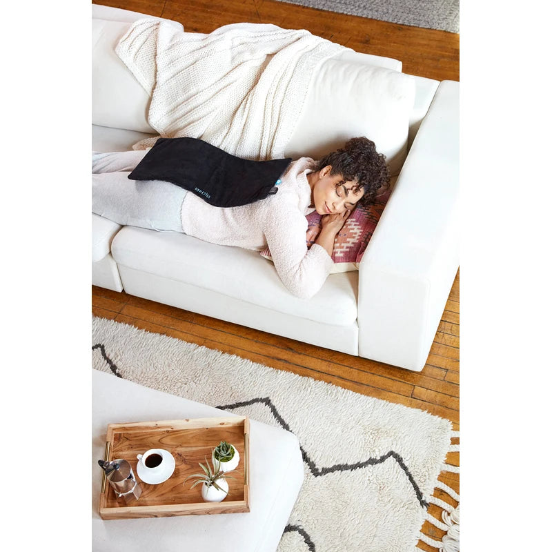 Homedics Weighted Integrated Gel Heating pad 4.1 LB with Deeper Penetrating Heat, 6 Heat Settings with 2-Hour Shutoff, Freezer-Friendly Cold Therapy, Unplug for On-The-Go Use, 12” x 24”