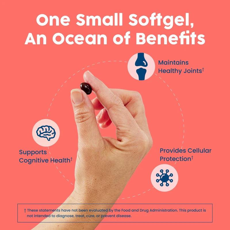 NativePath NativePath: Antarctic Krill Oil - Wild-Caught Krill Omega-3 Fatty Acids with EPA and DHA - 30-Day Supply - Supports Your Joint, Heart, Brain and Immunity - Pure Formula, No Fishy Taste