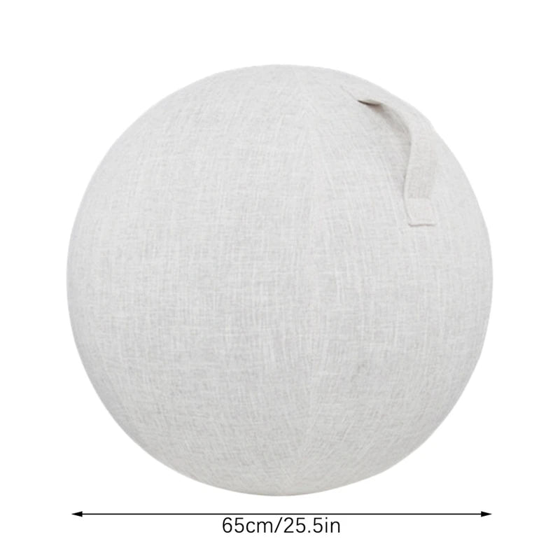55cm/65cm/75cm Cotton+Linen Protective Yoga Ball Cover Exercise Ball Protection Skin Wrap Accessory