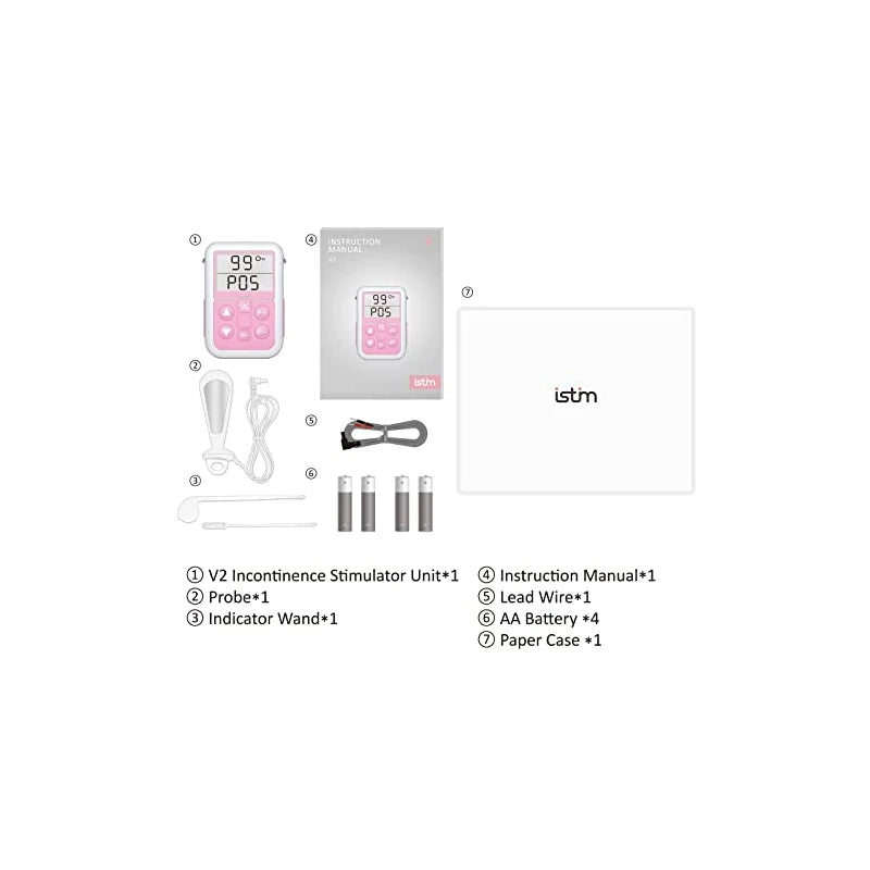 iStim V2 Kegel Exerciser Incontinence Stimulator with Probe for Bladder Control and Pelvic Floor Exercise for Women Electrical Muscle Stimulator (EMS)