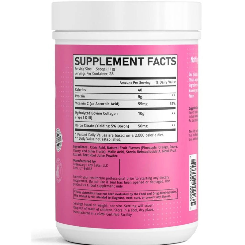 Rebuild Clean Collagen Solution | Collagen, Vitamin C, & Boron | Made in USA | GMO Free