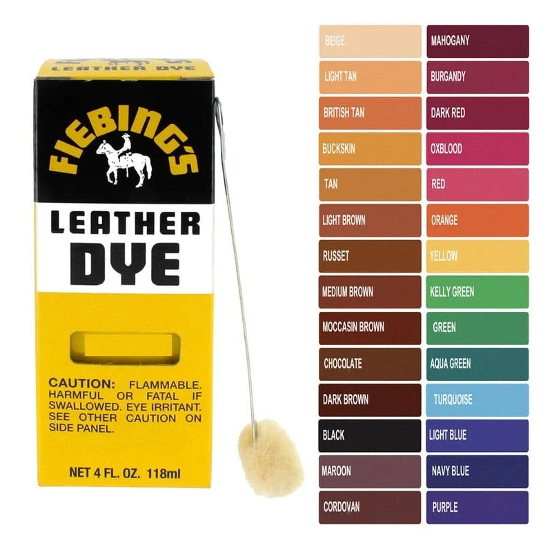 Fiebing Company Leather Dye, Dark Brown, 4 Ounce