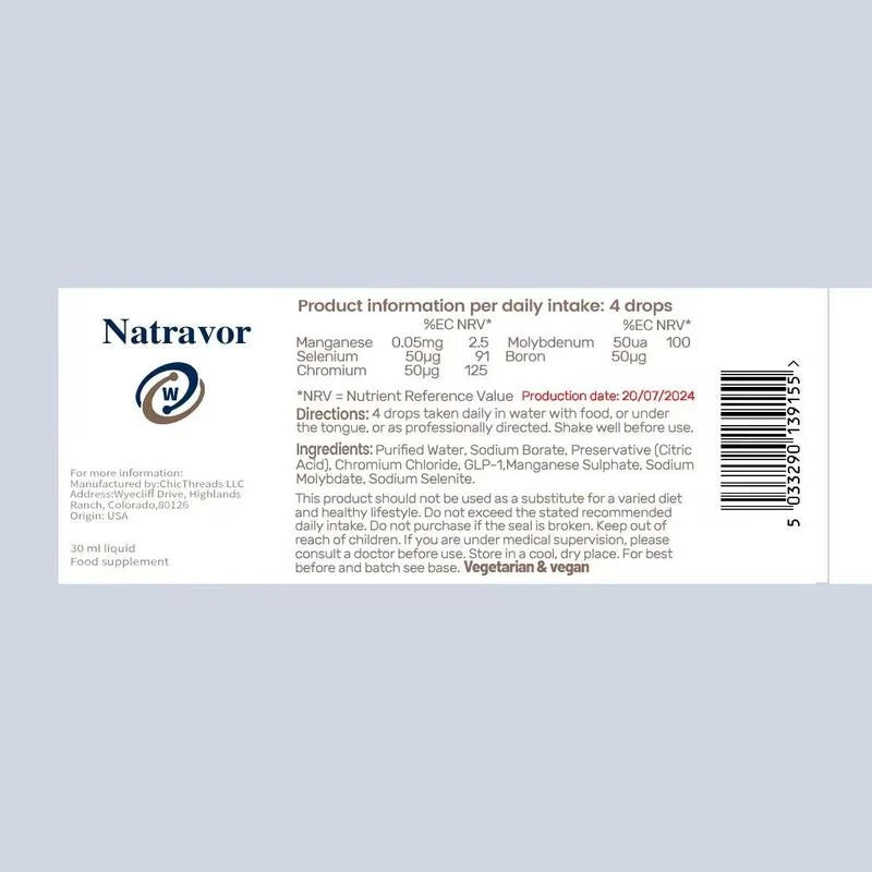 100% Vegetarian Vitamin B12 Drops with GLP-1 Support – 30ml Liquid Supplement