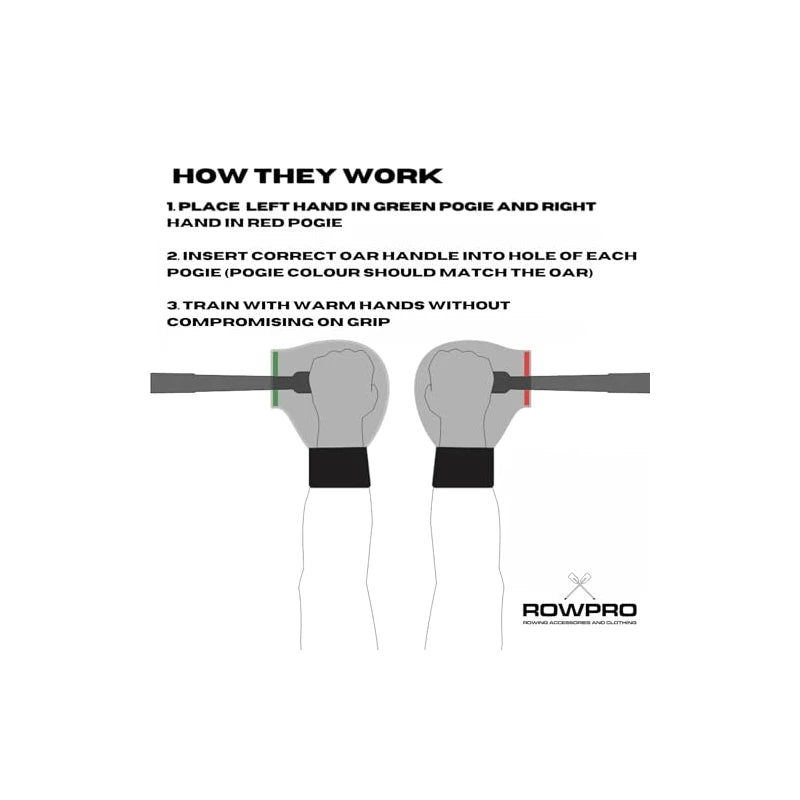 ROWPRO Rowing Pogies for Sculling: Rowing Gifts, Colour Coded Gloves Specifically for Sculling, Ideal for Rowers of All Ages, Gifts for Men and Women, Great for Winter Training
