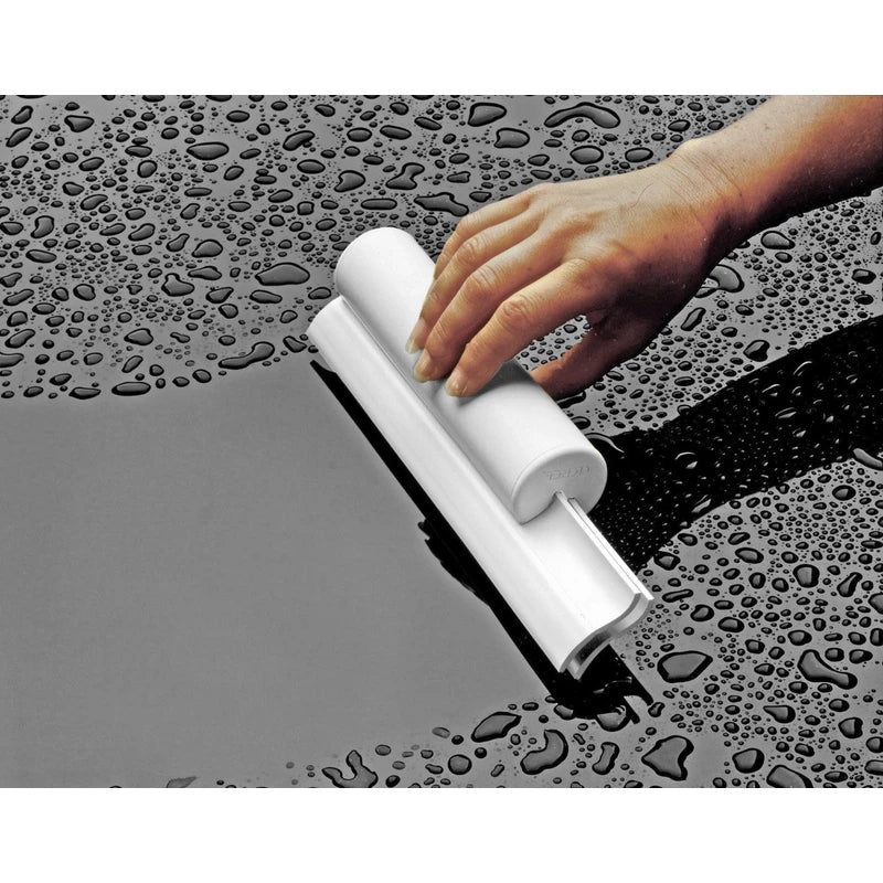 Cleret Dual Bladed Classic Bath Squeegee - All White