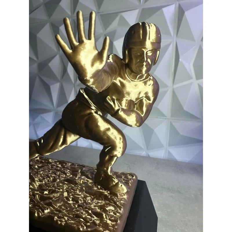 Customizable Heisman Trophy Replica | 10-Inch Personalized College Football Award | 3D-Printed Heisman Trophy