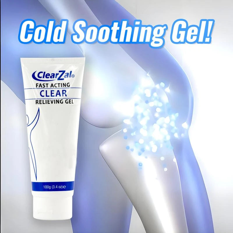 Clearzal Soothing Cooling Gel 100g, Relieving Body Gel, Cooling with Menthol and Frankincense, Helps Relieve Muscle Tension , Relax your waist, legs, knees, shoulders and neck to relieve fatigue, Sports Soothing Cooling Gel Body Care Lotions - Volume: 1