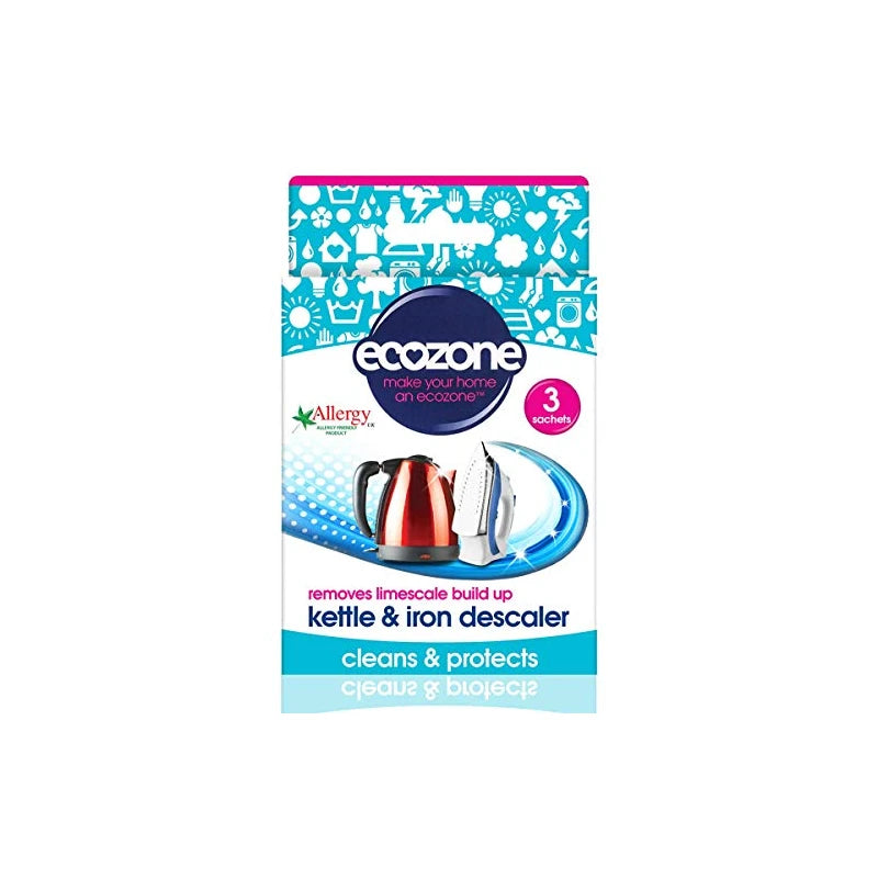 Ecozone Kettle & Iron Descaler - 3 x 60g