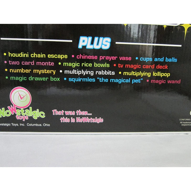 Nowstalgic Toys Marshall Brodien's TV Magic Show Set- Magic Cards, Tricks, Squirmles, Plus More!
