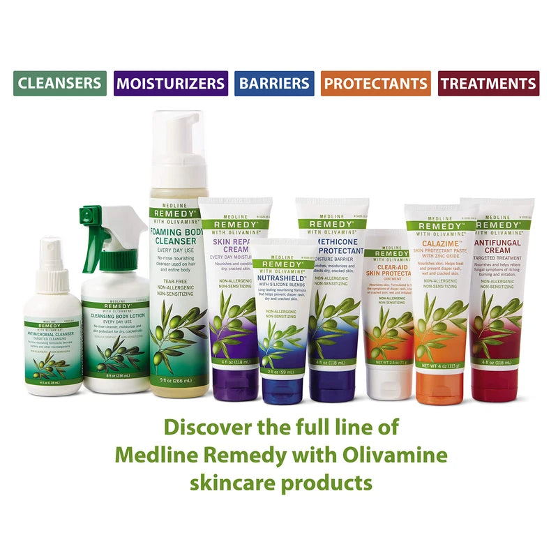 Medline Medline Remedy Skin Repair Cream Every Day Moisturizer with Olivamine, 4 Oz