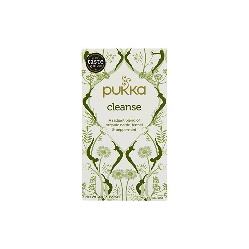 (Pack Of 3) - Organic Cleanse - Nettle/Peppermint/Aloe Vera Herbal Tea | PUKKA HERBAL AYURVEDA
