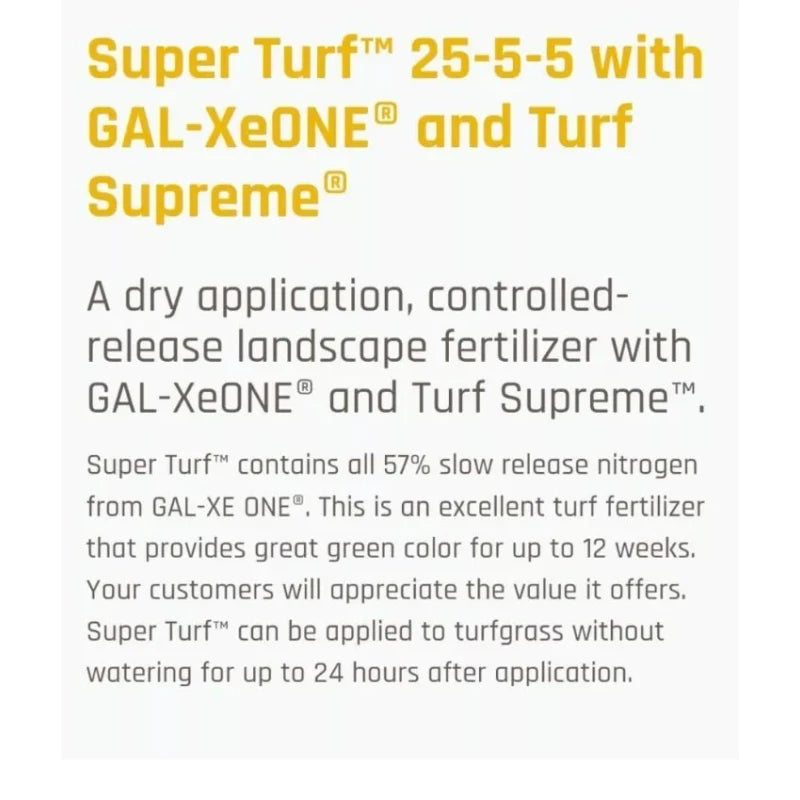 Best 🔥5 lbs Zip Bag Best Super Turf w/Gal-xe 25-5-5 Professional lawn fertilizer