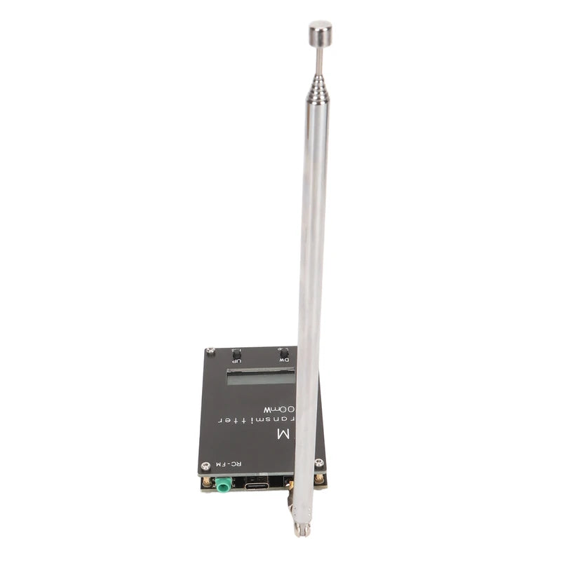 2000M FM Transmitter Professional Long Range 76‑108Mhz 0.5W 500mW Stereo Transmitter Module with Digital LCD Display