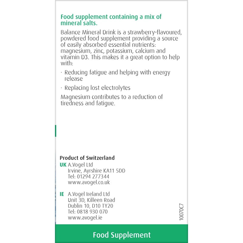 A.Vogel Balance - Calcium, Magnesium, Zinc & Vitamin D - 21 Day Pack of 5.5g sachet