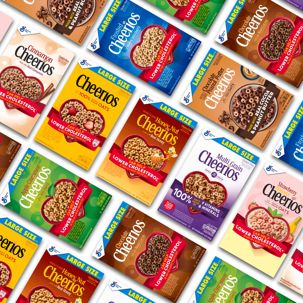 Cheerios, Heart Healthy Gluten Free Breakfast Cereal, Family Size, 18 oz