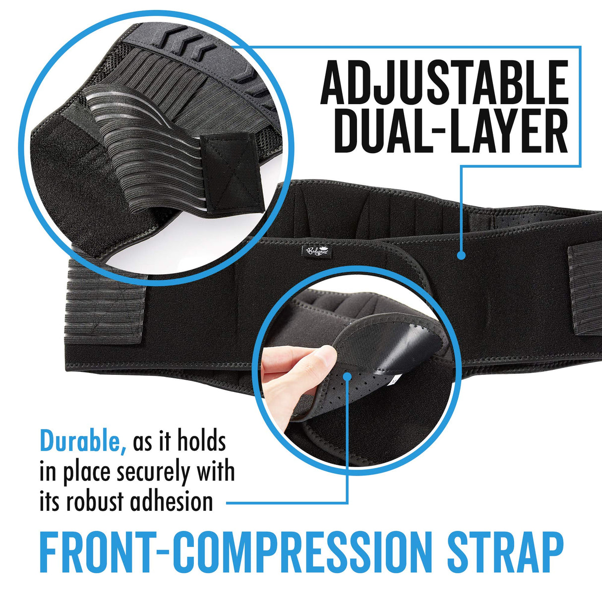 Lumbar Support Back Brace for Men and Women (Plus Size 50" - 70")