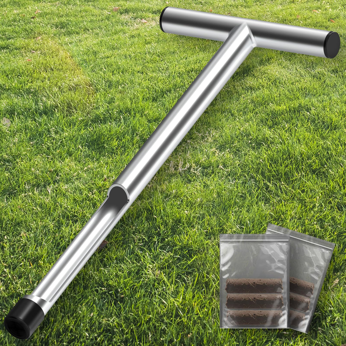 ForoGore 17 Inch Stainless Steel Soil Sampler Probe