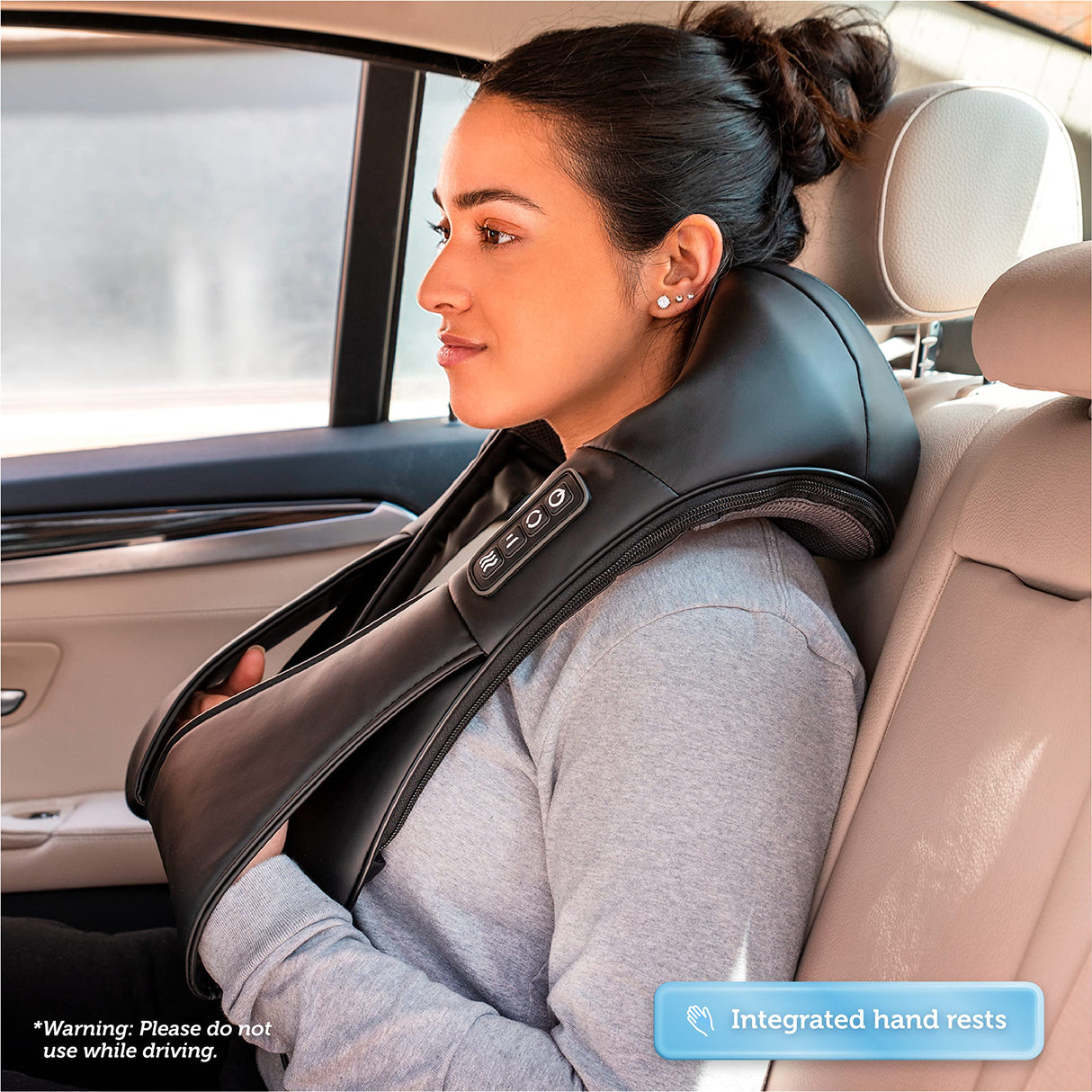 COMFIER Shiatsu Neck and Shoulder Massager,FSA HSA Eligible,Gifts for Mom Dad,Deep Kneading Massage Pillow with Heat, Back Massager, Pillow Massager, Black