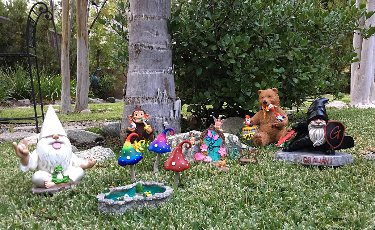 GlitZGlam Duck Pond -Mother and Ducklings! A Miniature Duck Pond for a Miniature Fairy Garden and Miniature Garden Accessories
