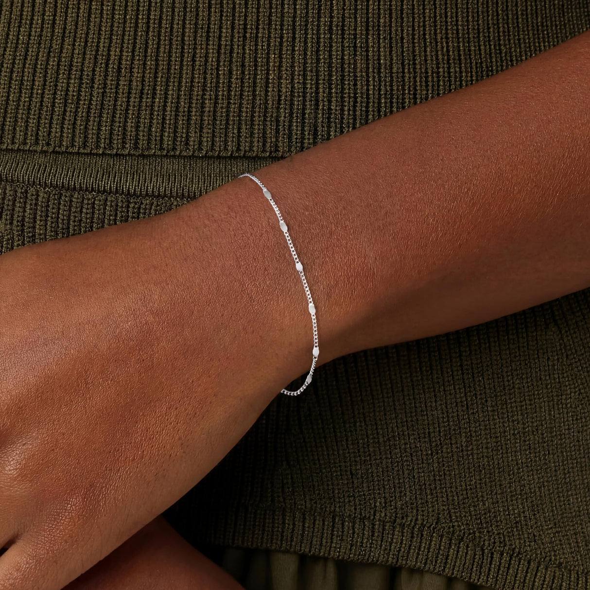 Carffordo 925 Sterling Silver Bracelets for Women, Cuban Link Bracelet