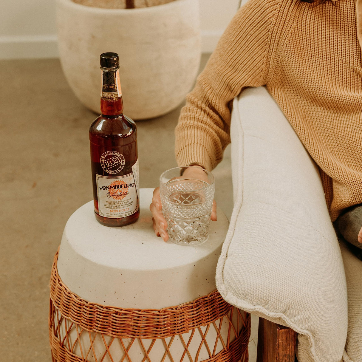 18.21 Man Made Original Noble Oud 3-in-1 Body Wash, Shampoo, & Conditioner for Men, All Hair & Skin Types, Strengthens and Moisturizes in a Manly Aroma, 32oz