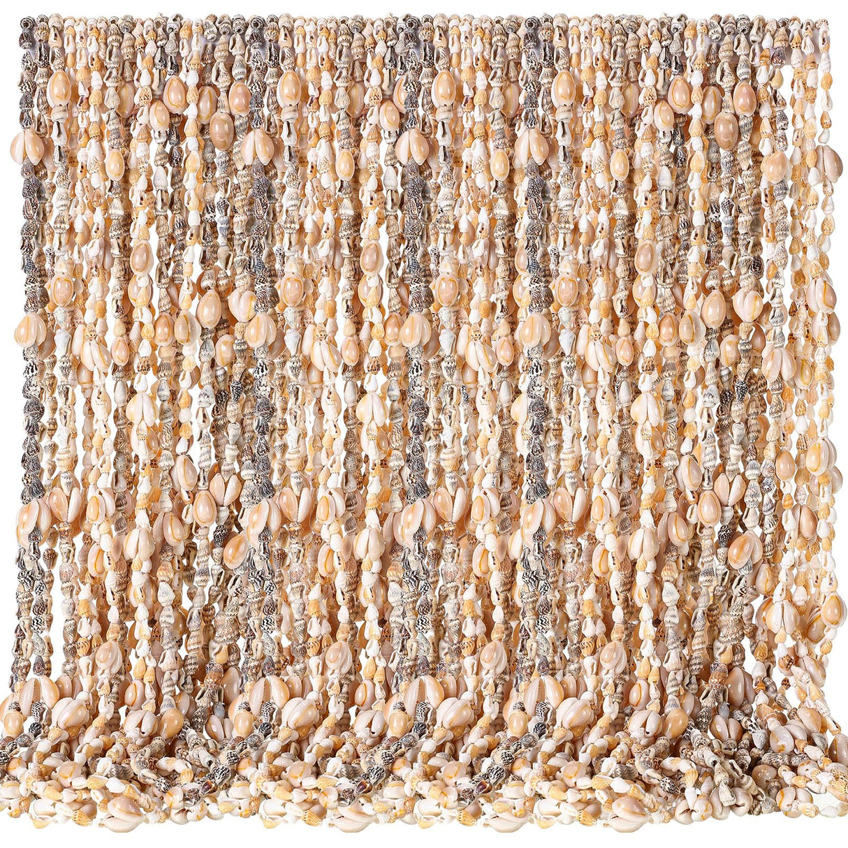 Ecation 12 Pieces Shell Leis Bulk, Natural Sea Shell Hawaiian Necklaces