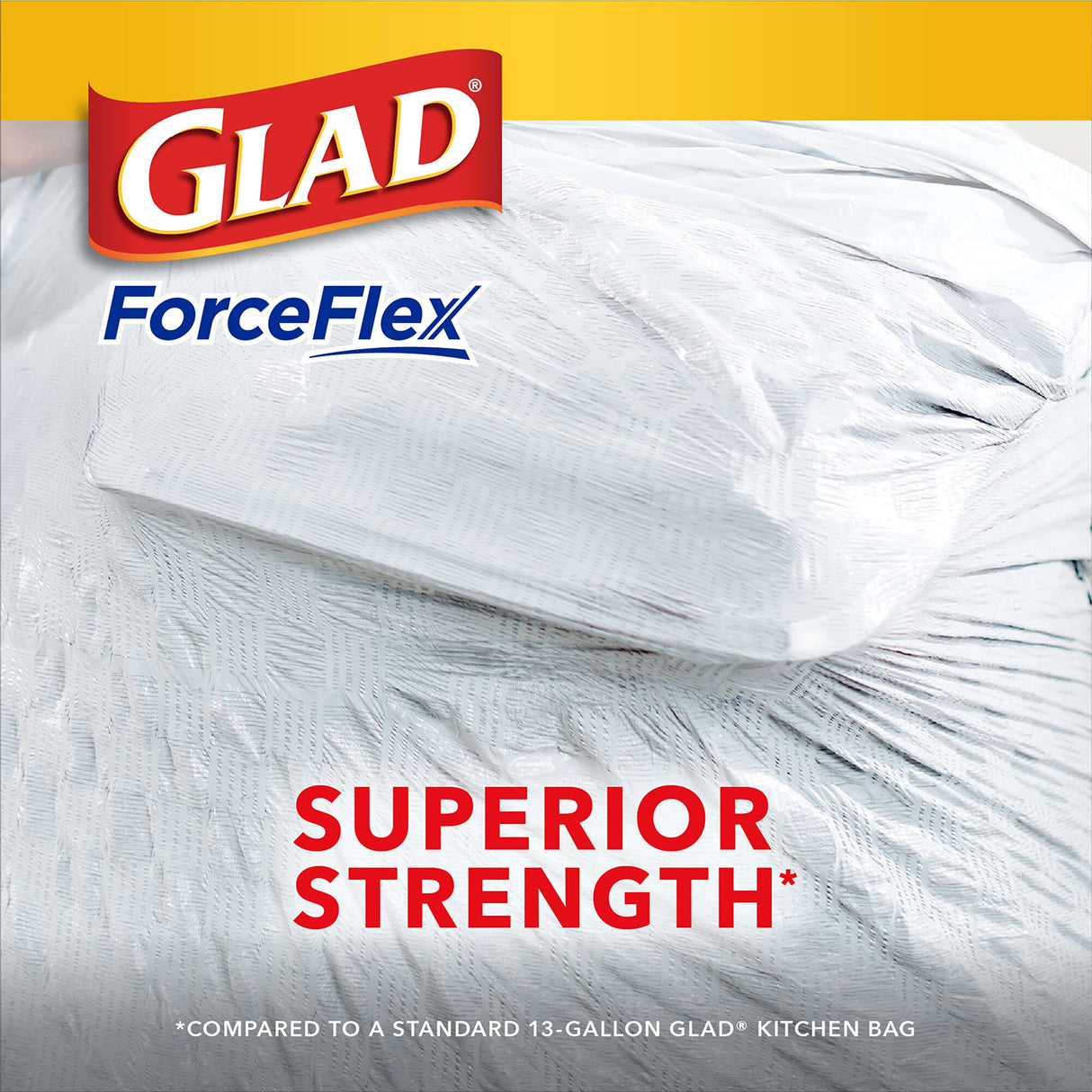 Glad Tall Kitchen Trash Bags 13 Gallon, Gain Lavender Garbage Bags, Odorshield with Drawstring, 80 Count