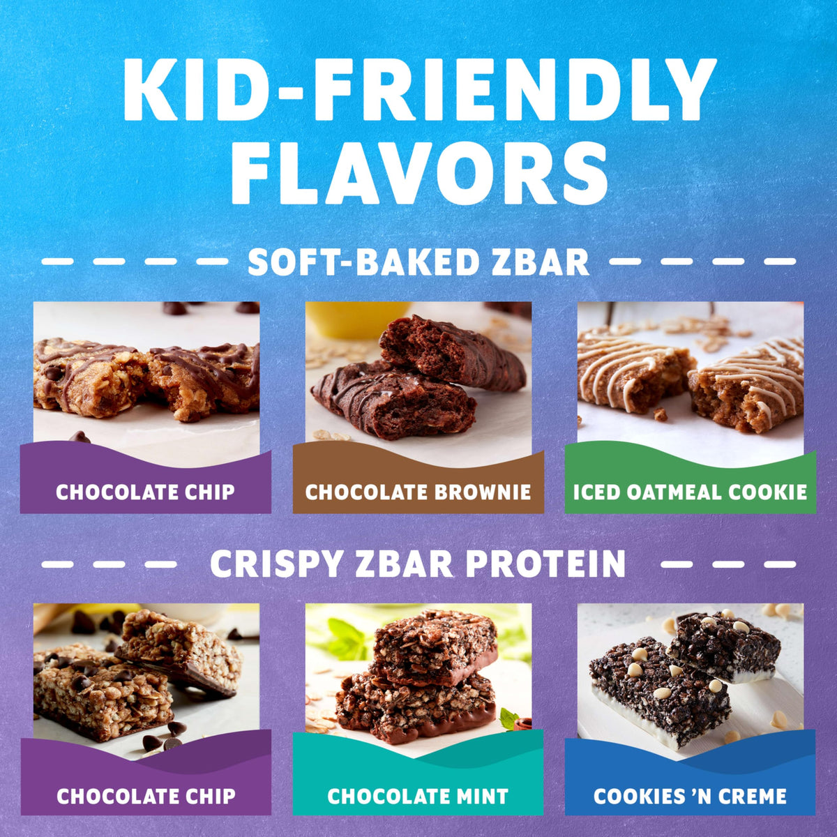 Zbar + Zbar Protein Snack Bars Variety Pack, 6 Flavors, 16ct