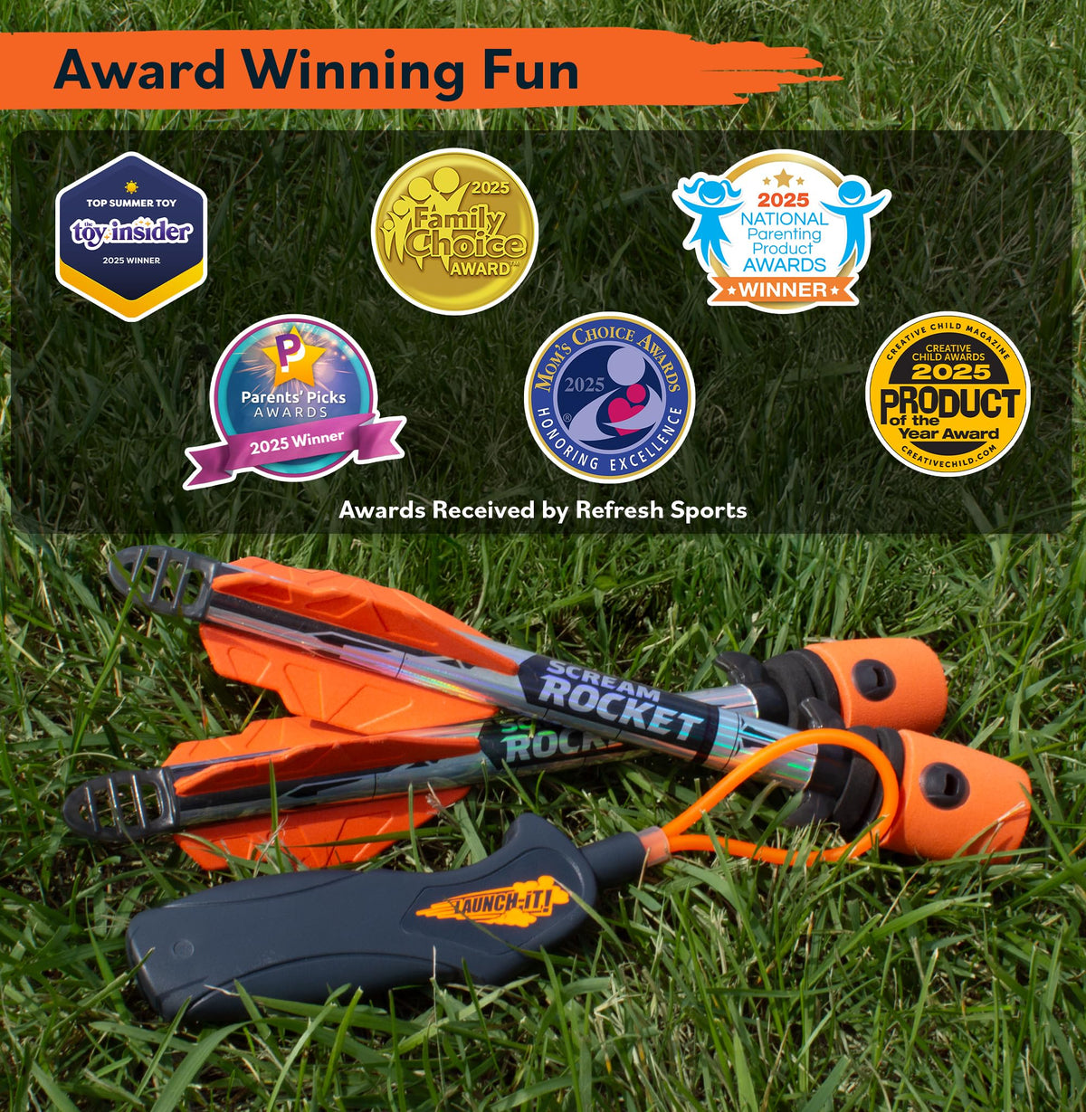 Toy Rocket Launcher for Kids: Outdoor Toys Slingshot - Best Gifts for Boys - Fun Gifts for 8 9 10 11 12 13 14 Year Old Boys + Teen Boy Gift Idea & Cool Boys Toys Age 8-10 & Teen Stocking Stuffers Gift