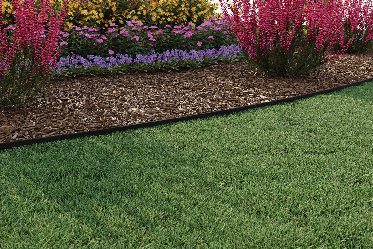 EasyFlex 4-Inch Composite Landscape Edging Kit, 40-Foot, Black