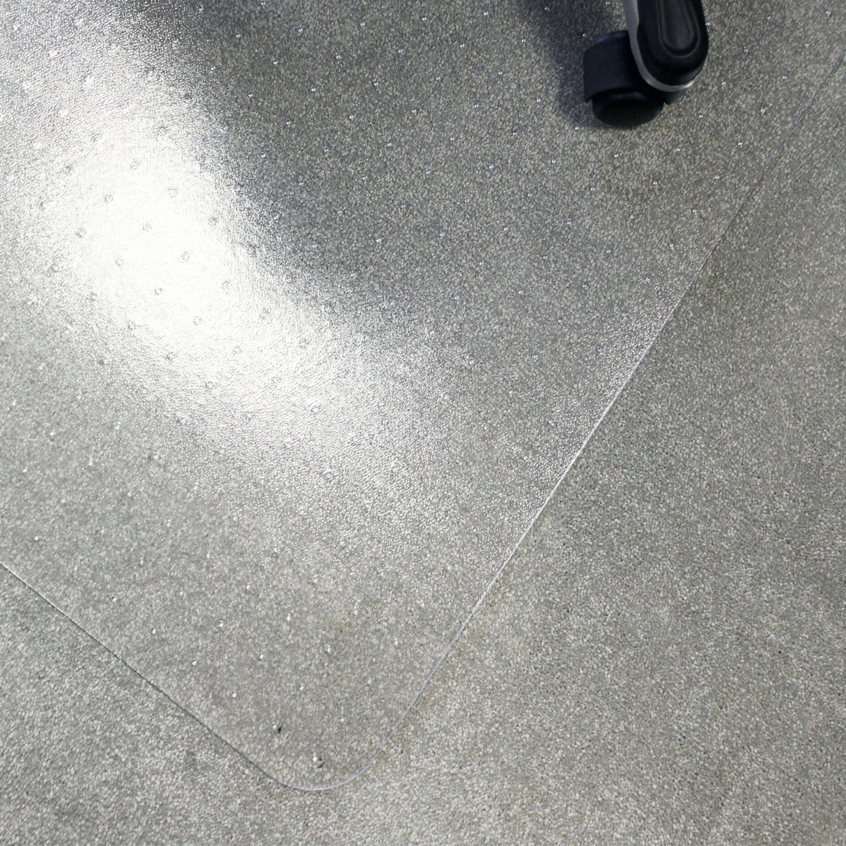 Marvelux Thick Polycarbonate Office Chair Mat for High Pile Carpets, Large Heavy Duty Clear Rigid Rectangular Carpeted Floor Protector Mat for Plush Pile Carpets, 48” x 60”