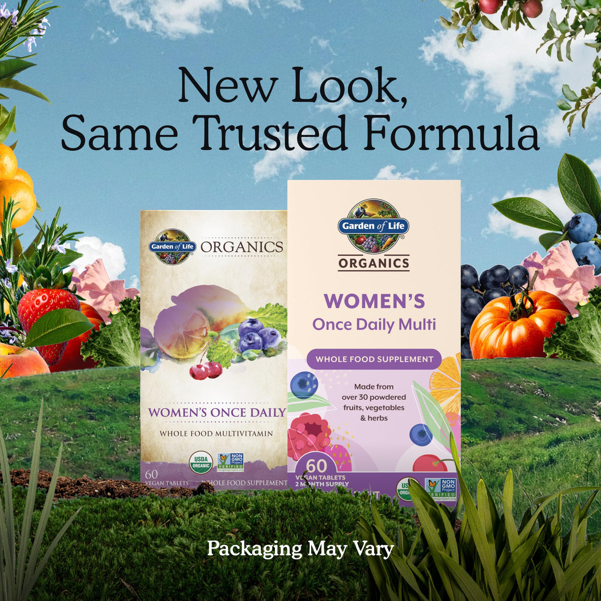 Garden of Life Organics Women's Once Daily Multivitamin, 60 Tablets