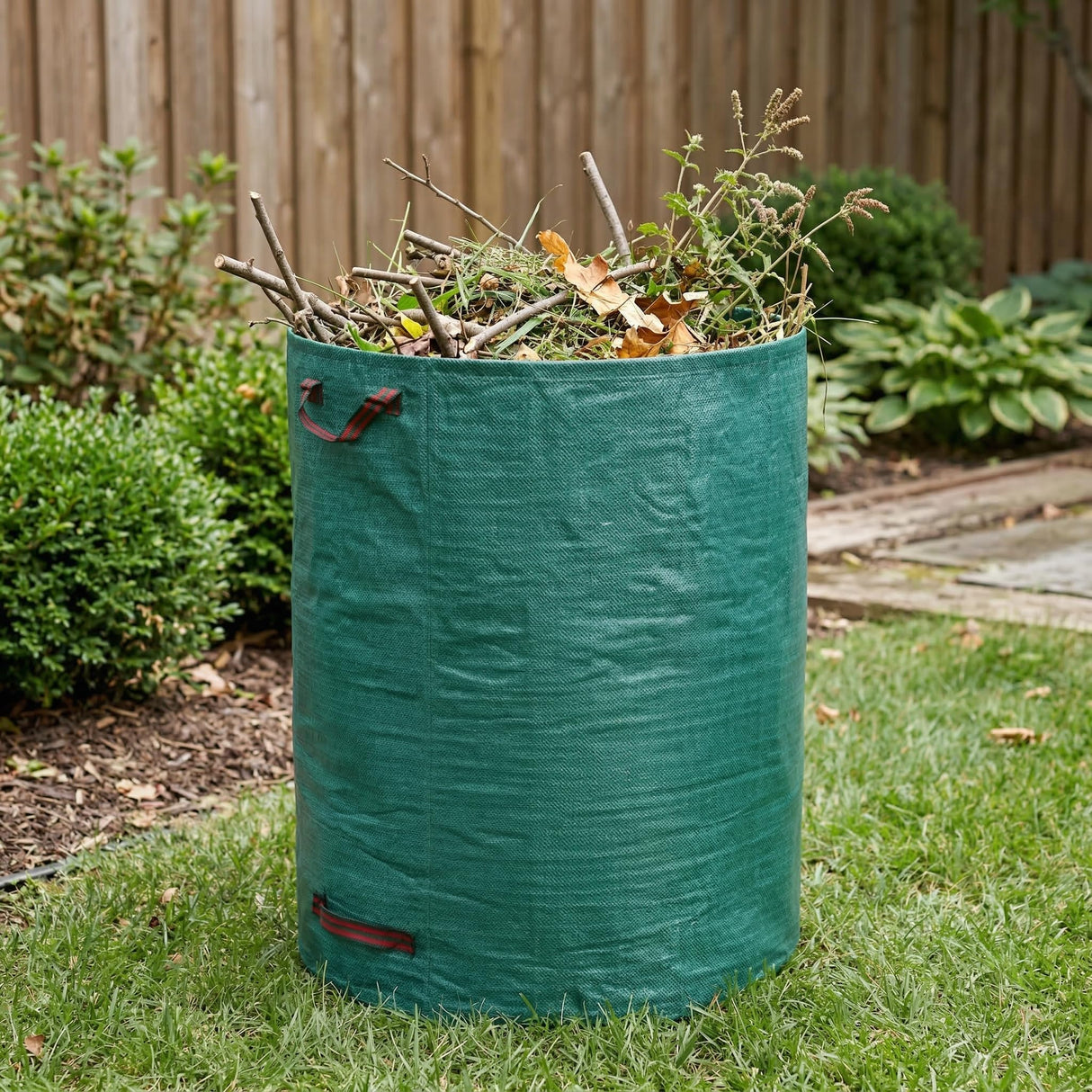 Gardzen 3-Pack 72 Gallons Garden Bag - Reuseable Heavy Duty Gardening Bags, Lawn Pool Garden Leaf Waste Bag