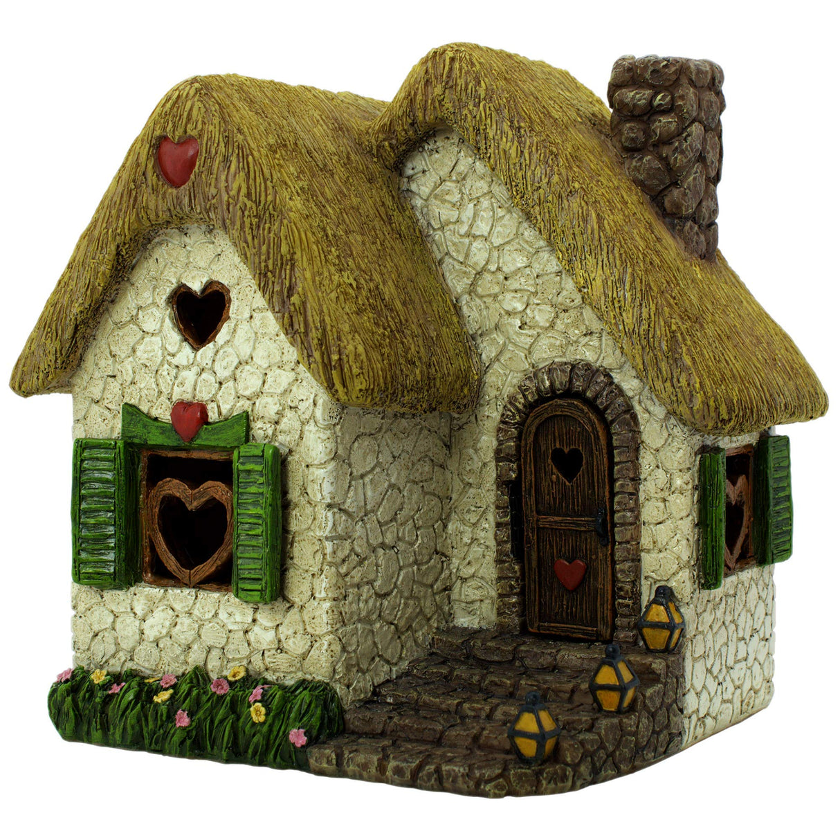 PRETMANNS Fairy Garden Houses for Outside – 7 Inch Fairy House with Opening Door – Miniature Fairy Garden Accessories Outdoor for Adults – Durable Fairy Village Décor