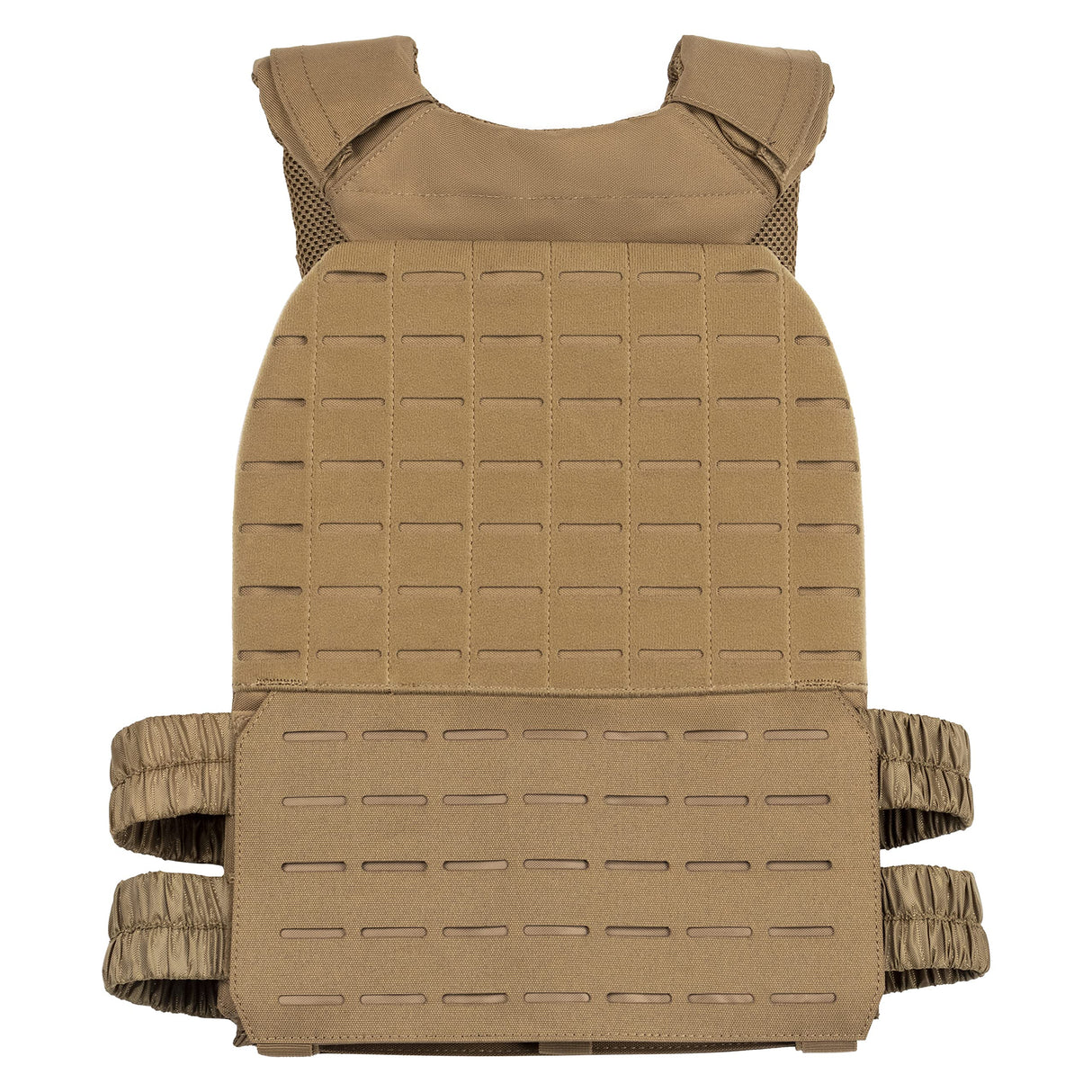 WOLF TACTICAL Adjustable Weighted Vest – WODs, Strength and Endurance Training, Fitness Workouts, Running (Tan)