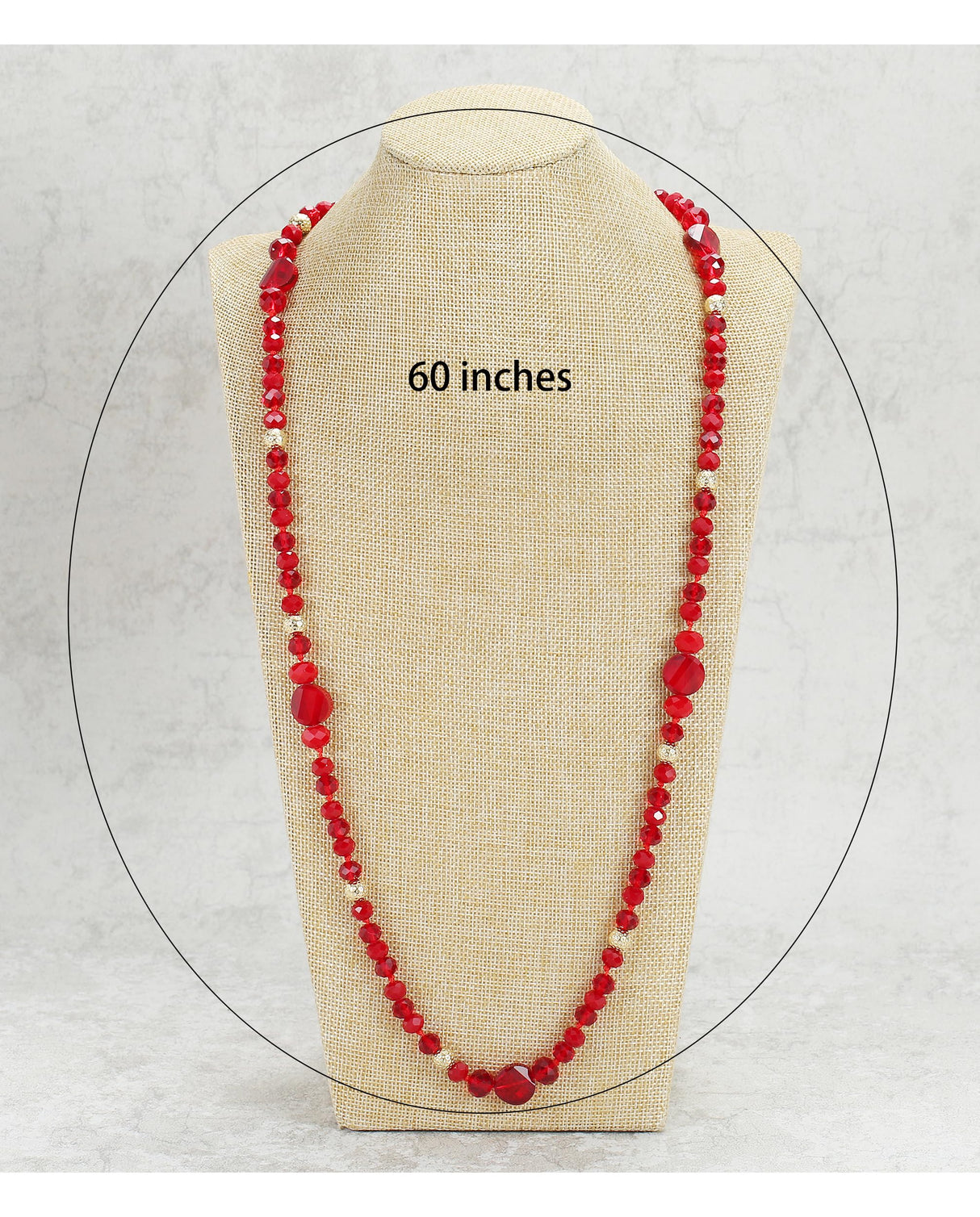 Xalroco Trendy Infinity Wrap 60’’ Long Statement Necklace, Earrings and Bracelet Set - Hand Knotted Versatile Strand Necklace and Bracelet - 3 Pcs Jewelry Set Gift for Women (Navy Blue)