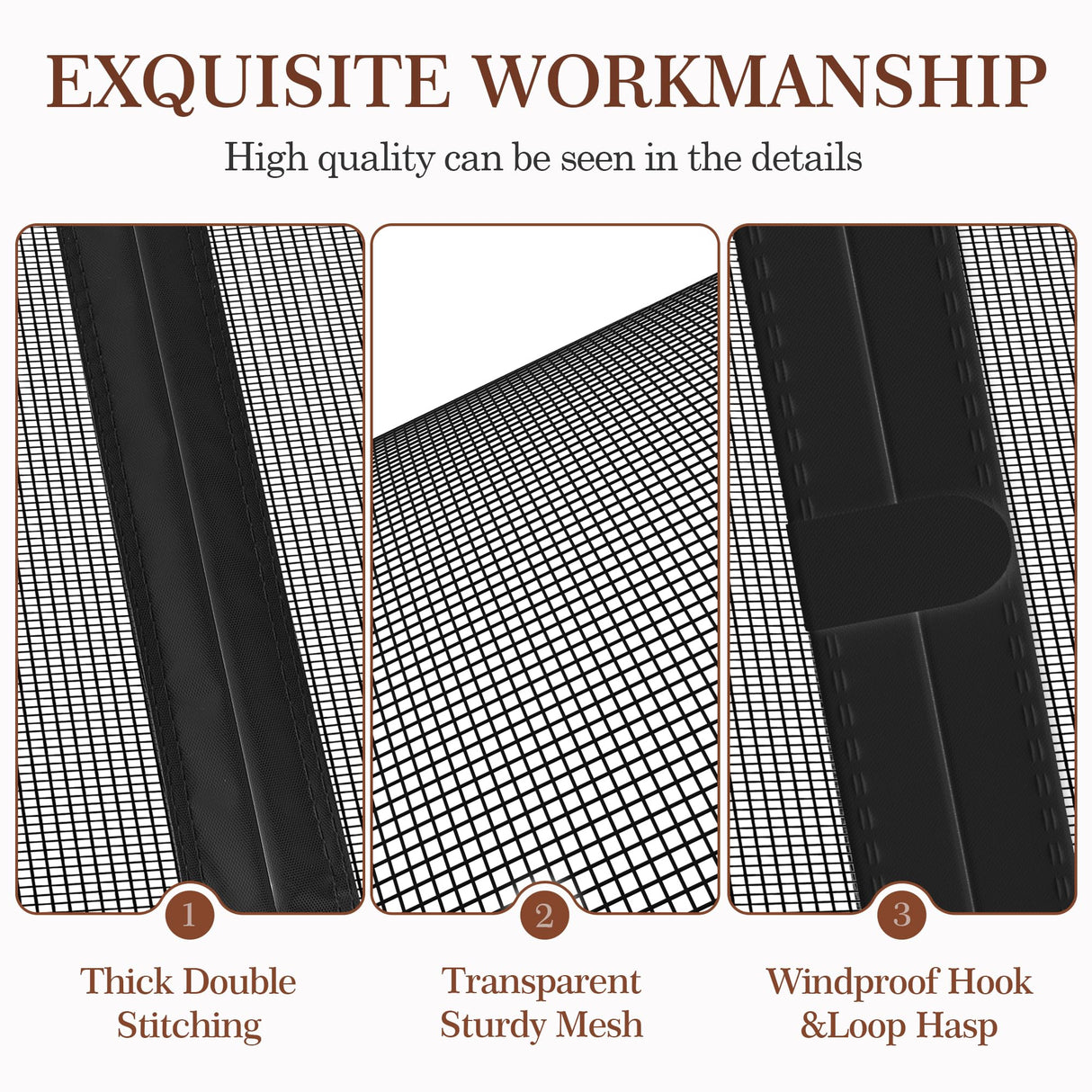 Yotache Magnetic Screen Door Fits Door Size 60"x78", Screen Size 62"x79" Double-Sided Opening Reinforced Mesh with Strong Magnets for Front, Patio Sliding Door