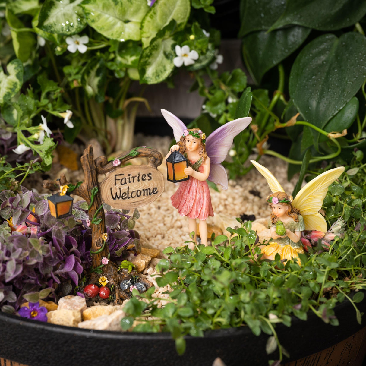 PRETMANNS Fairies for Fairy Garden Accessories, 3 Piece Kit