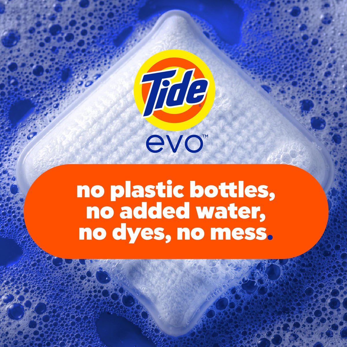 Tide evo Super Concentrated Laundry Detergent Tiles, Original Scent, 42 Count